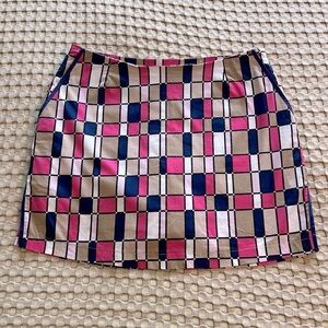 Golftini Geometric Pattern Skort Size 8